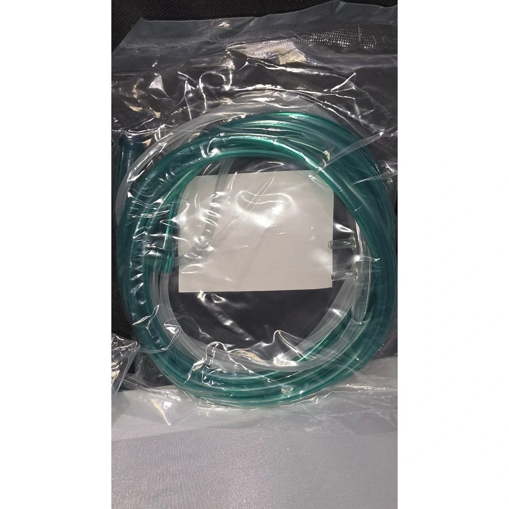 BOX OF 5 (FIVE) 7FT Adult Flexible Tip Soft Nasal Oxygen Cannulas Green